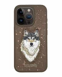 Santa Barbara Classic Savanna Series Wolf Genuine Leather Case For iPhone 15 Pro Max