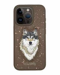 Santa Barbara Classic Savanna Series Wolf Genuine Leather Case For iPhone 15 Pro