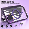 Magsafe Stand Transparent Gradient Back Case Cover for iPhone