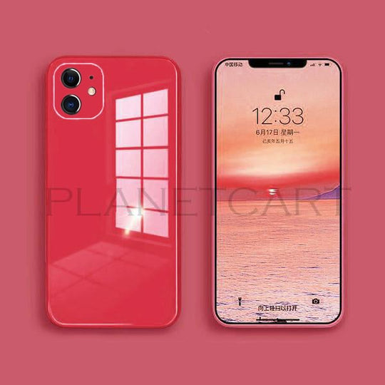 Special Edition Glossy Silicone Soft Edge Back Case with Camera Protection For iPhone 11
