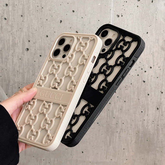 Premium Luxury 3D Carved Design Back Case Cover for iPhone