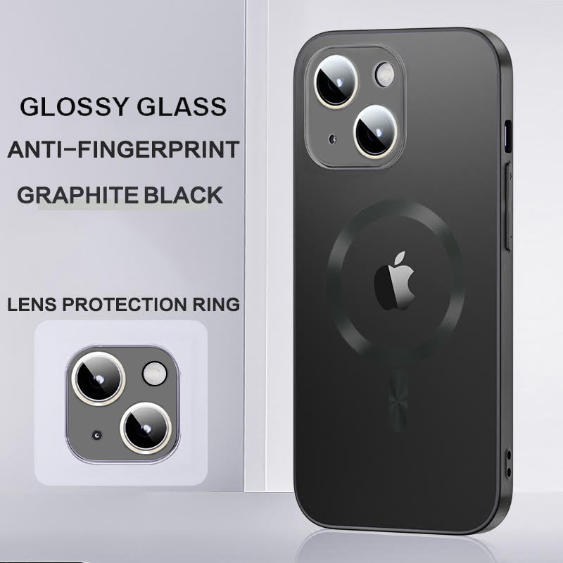 Glossy Ultra Thin Electroplated Camera Lens Protection With Magsafe For iPhone 14 Series