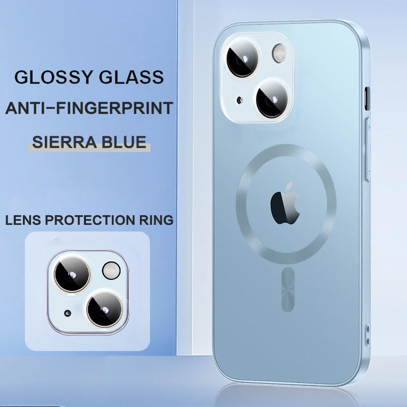 Glossy Ultra Thin Electroplated Camera Lens Protection With Magsafe For iPhone 13 Series
