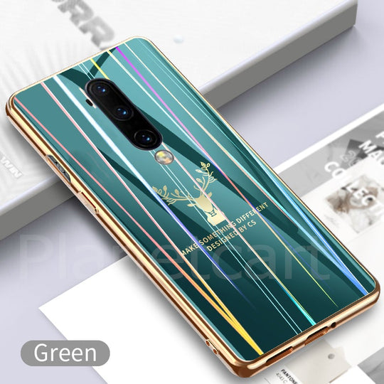 Gradient Deer Glass Back Case For Oneplus