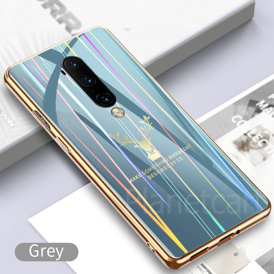 Gradient Deer Glass Back Case For Oneplus
