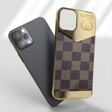 iPhone 13 Pro Max Louis Vuitton Embossed Wallet Case - Luxury