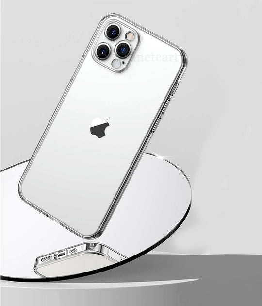 Luxury Square Clear Silicon Case With Camera Protection For iPhone 11