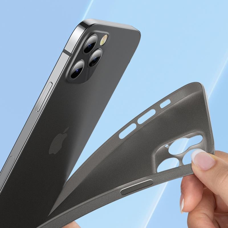 Frosted Ultra Thin Paper Back Case For iPhone 13 Pro Max - planetcartonline