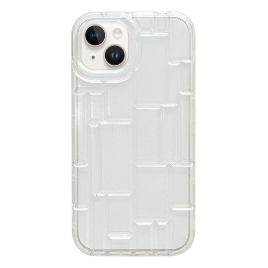 3D Silicone High Elastic line stripe design Case For iPhone 14