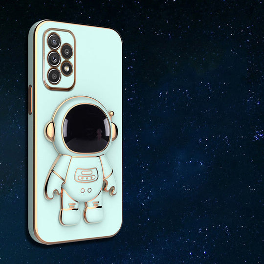 Astronaut Luxurious Gold Edge Back Case For Samsung Galaxy A52s