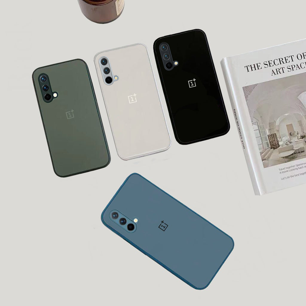 Special Edition Matte Finish Silicone Glass Back Case For Oneplus Nord CE - Premium Cases