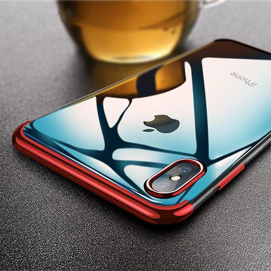Baseus Ultra Thin Glitter Transparent Silicon Case For Iphone X/XS - Planetcart