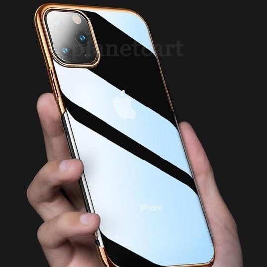 Baseus Ultra-Thin Transparent Sparkling Edge Case For iPhone 11 Pro