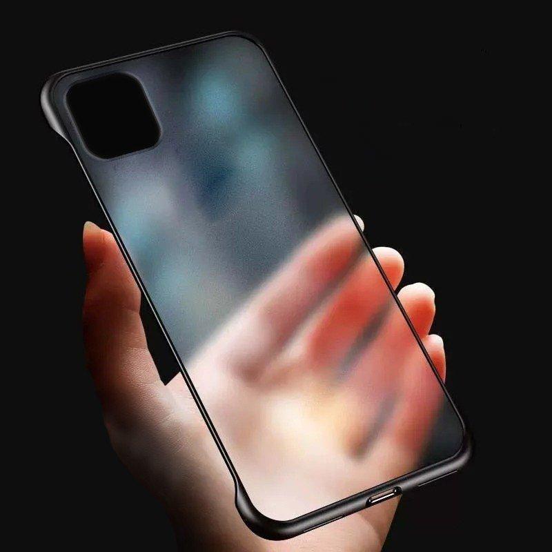 Frameless Semi Transparent Finger Ring Case For iPhone 11 - Planetcart