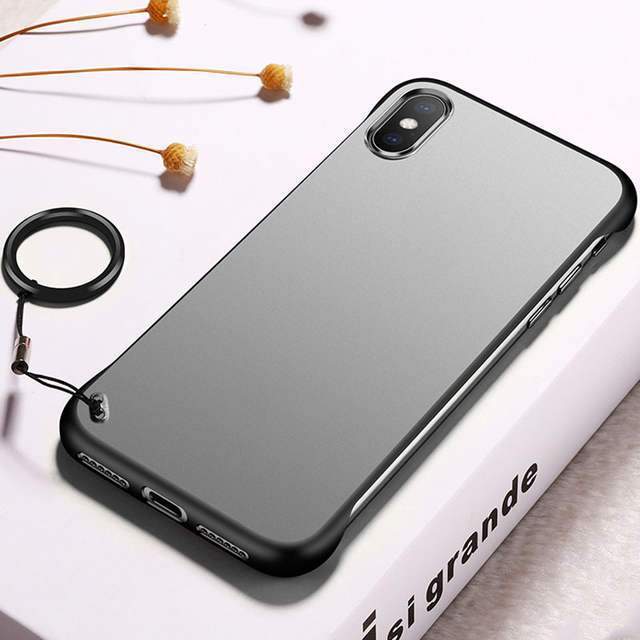 Frameless Semi Transparent Finger Ring Case For iPhone Xs Max - Planetcart