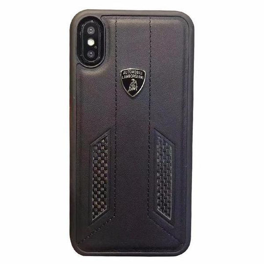 Lamborghini Genuine Huracan D6 Carbon Fiber And Leather Crafted Limited Edition Case For iPhone X/XS - Planetcart