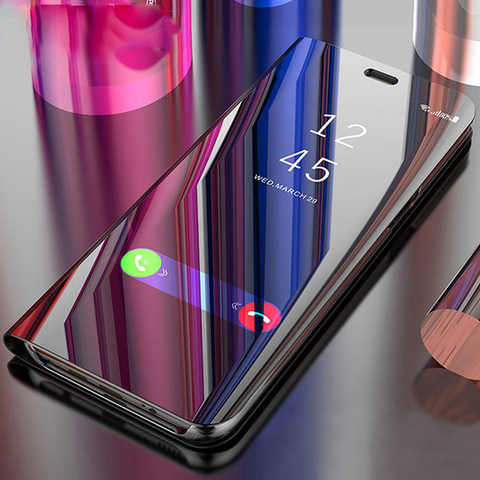 Mirror Clear View Flip Case [ Non Sensor Working ] For Samsung Glaxy S10 Series