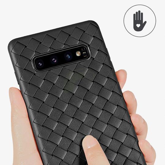 Ultra Thin Grid Weaving Case For Samsung Glaxy S10 Plus - Planetcart