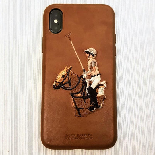 Santa Barbara Jockey Series Genuine Leather Case For iPhone X/XS - Planetcart