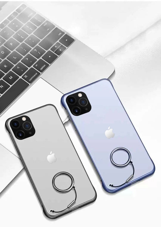 Frameless Semi Transparent Finger Ring Case For iPhone 11 - Planetcart