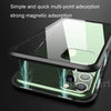 Electronic Auto-Fit (Front+ Back) Glass Magnetic Case For iPhone 11