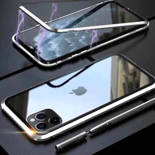 Electronic Auto-Fit Magnetic Glass Case For iPhone 11 Pro - Planetcart