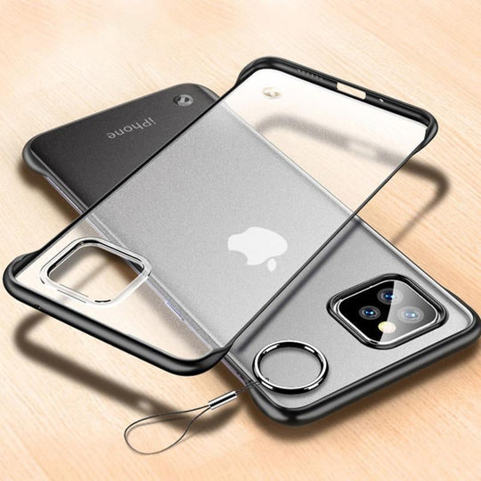 Frameless Semi Transparent Finger Ring Case For iPhone 11 Pro - Planetcart