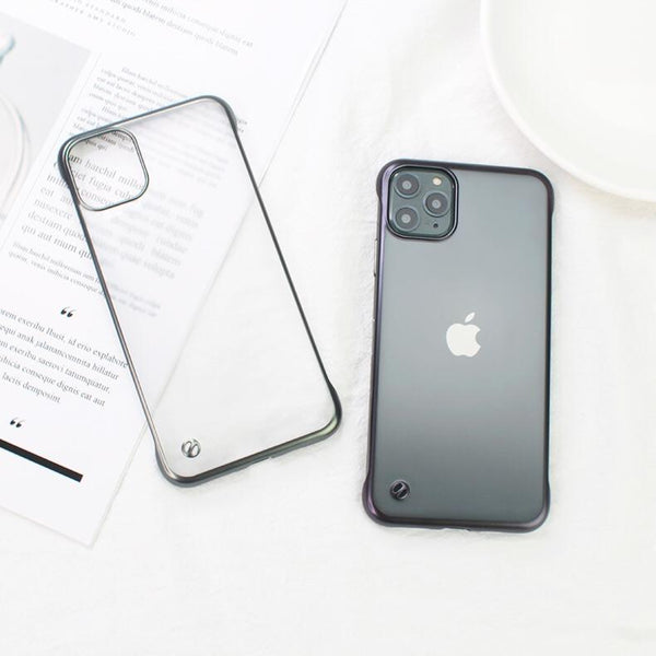 Glossy Edge Semi Transparent Premium Case For iPhone 11 Pro