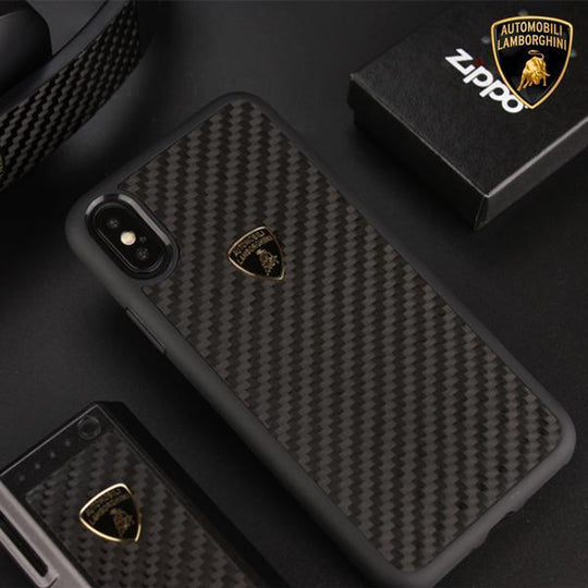 Lamborghini Genuine Elemento D3 Carbon Fiber Crafted Limited Edition Case For iPhone X/XS - Planetcart