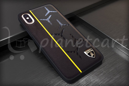 Lamborghini Genuine Huracan D12 Leather Crafted Limited Edition Case For iPhone X/XS - Planetcart
