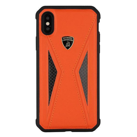 Lamborghini Genuine Aventador D8 Carbon Fiber And Leather Crafted Limited Edition Case For iPhone X/XS