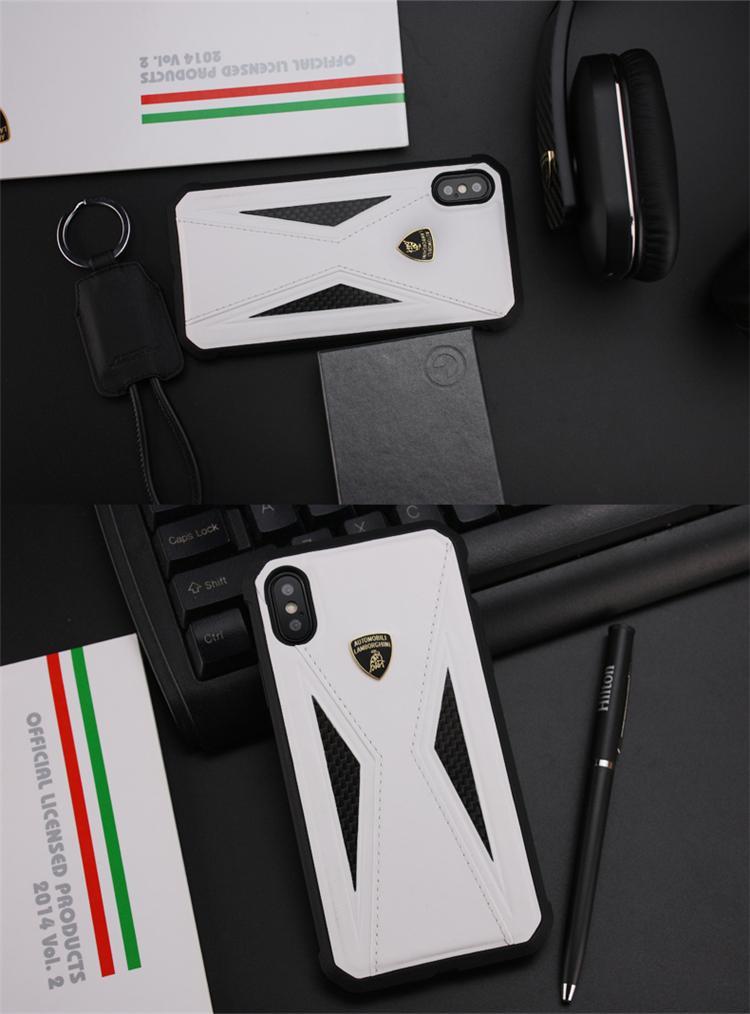 Lamborghini Genuine Aventador D8 Carbon Fiber And Leather Crafted Limited Edition Case For iPhone X/XS - Planetcart