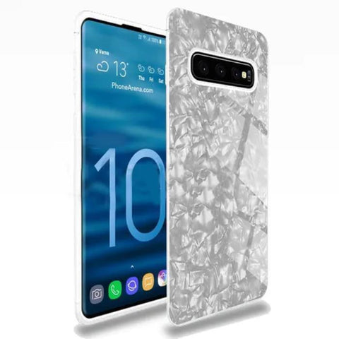 Dream Shell Textured Marble Case For Samsung Glaxy S10