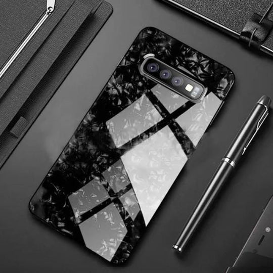 Dream Shell Textured Marble Case For Samsung Glaxy S10 - Planetcart
