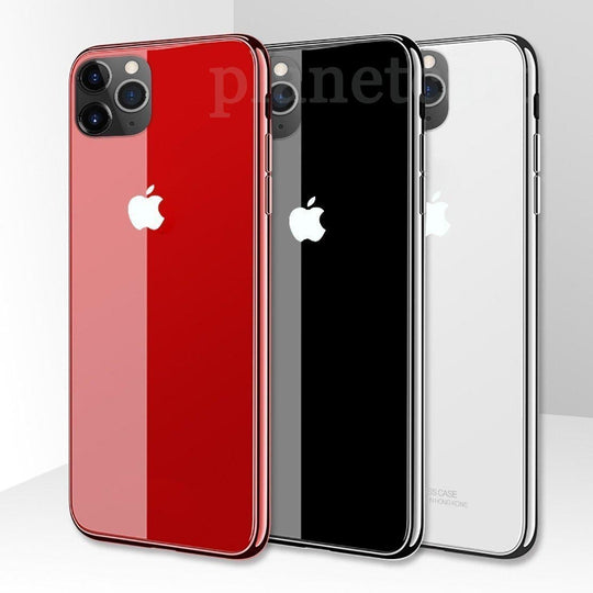 Special Edition Glossy Glass Soft Edge Case For iPhone 11 Pro