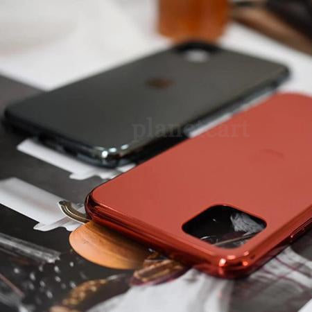 Special Edition Matte Finish Silicone Soft Edge Glass Case For iPhone 11 Pro