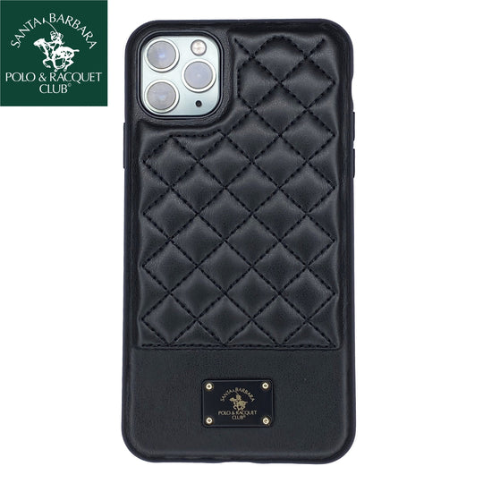 Santa Barbara Bradley Genuine Leather Case for iPhone 11 Pro Max Black - Planetcart