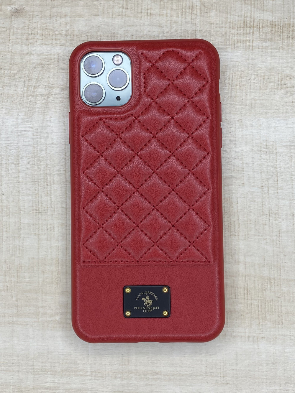Santa Barbara Bradley Genuine Leather Case For iPhone 11 Pro Red - Planetcart