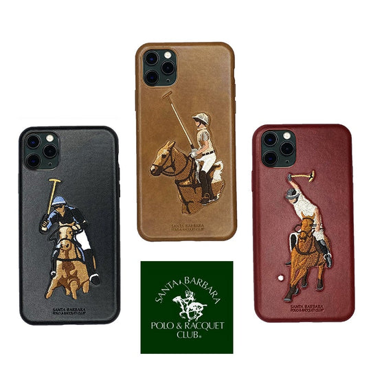 Santa Barbara Jockey Series Genuine Leather Case for iPhone 11 Pro Max