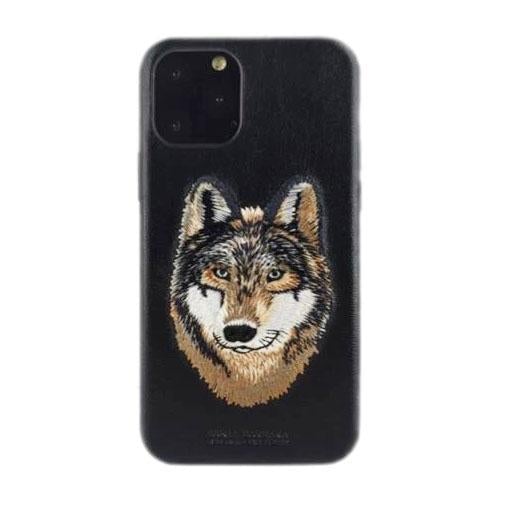 Santa Barbara Savana Genuine Leather Case for iPhone 11 Pro Max Wolf - Planetcart