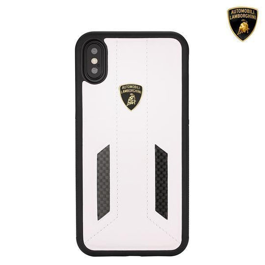 Lamborghini Genuine Huracan D6 Carbon Fiber And Leather Crafted Limited Edition Case For iPhone X/XS - Planetcart