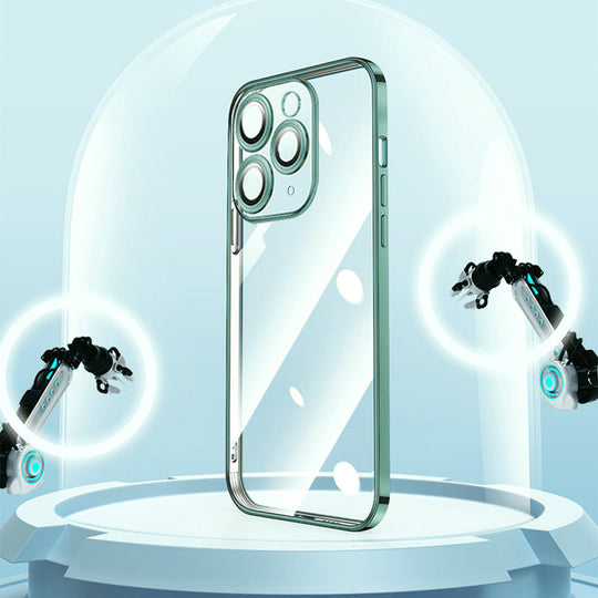 Luxury Square Silicon Clear Back Case With Camera Protection For iPhone 11 Pro - Premium Cases