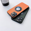 High End luxury Leather Look Magnetic Silicon Case For iPhone 13