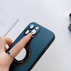High End luxury Leather Look Magnetic Silicon Case For iPhone 13