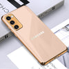 Premium Glossy Gold Edge Glass Back Case For Samsung Galaxy S20 FE