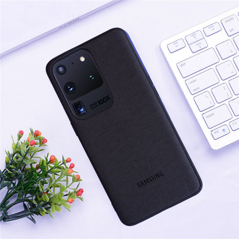 Cloth Pattern Inspiration Soft Sleek Silicon Case For S20 Ultra