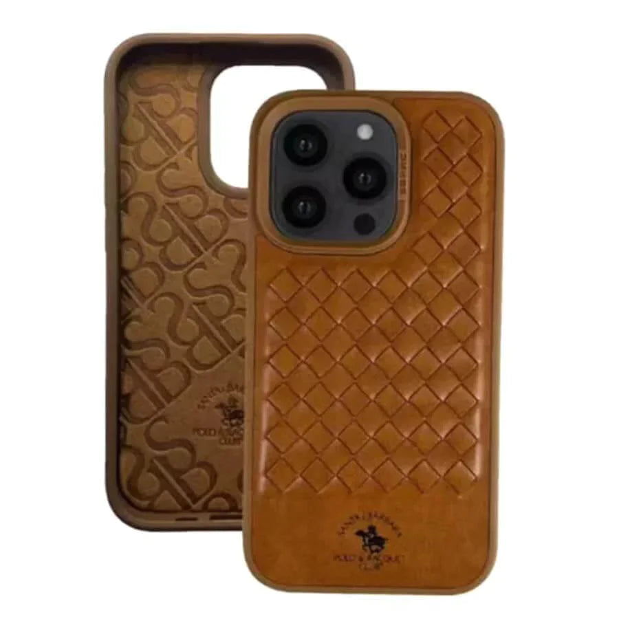 Santa Barbara Classic Ravel Series Genuine Leather Case For iPhone 15 Pro Max