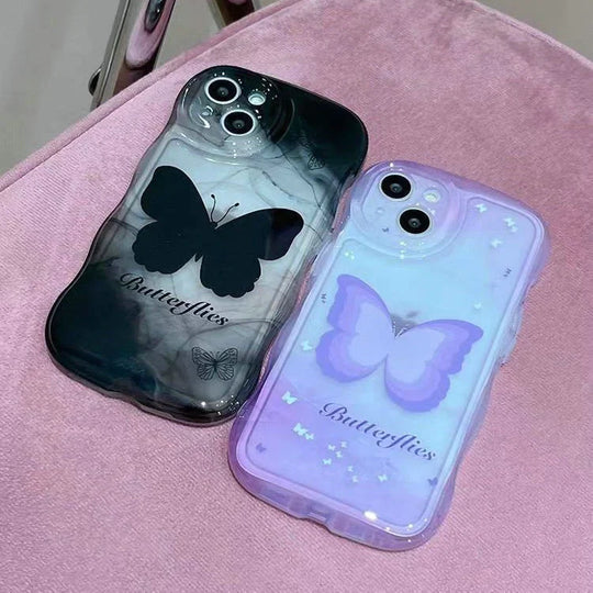 Butterflies Shockproof Back Case For Apple iPhone 15 Pro Max
