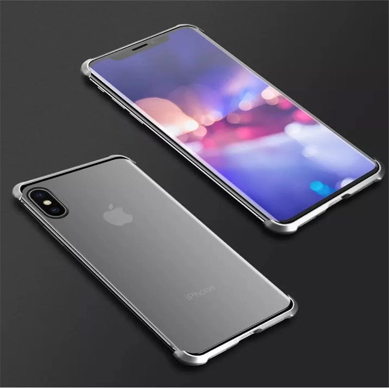 Frameless Double Sided Tempered Glass Magnetic Case  iPhone X (Front + Back) - Planetcart