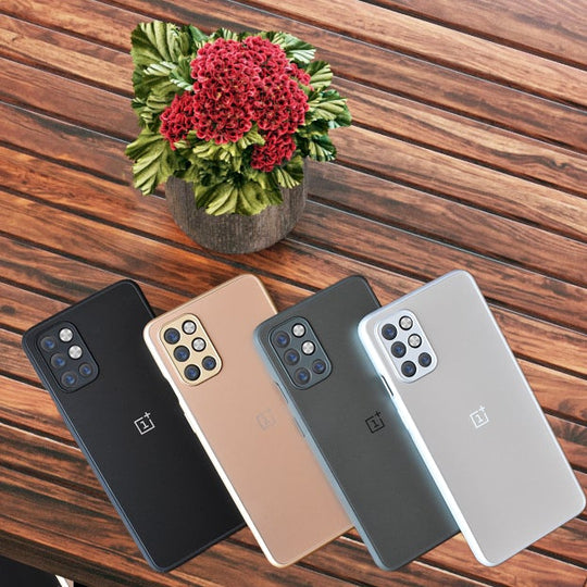 Special Edition Matte Finish Silicone Glass Back Case For Oneplus 8T - planetcartonline
